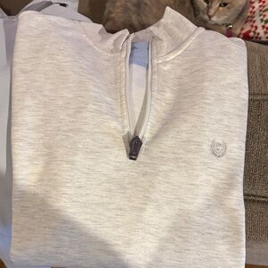 Chaps Men's Heather Gray Zip-Up Sweater